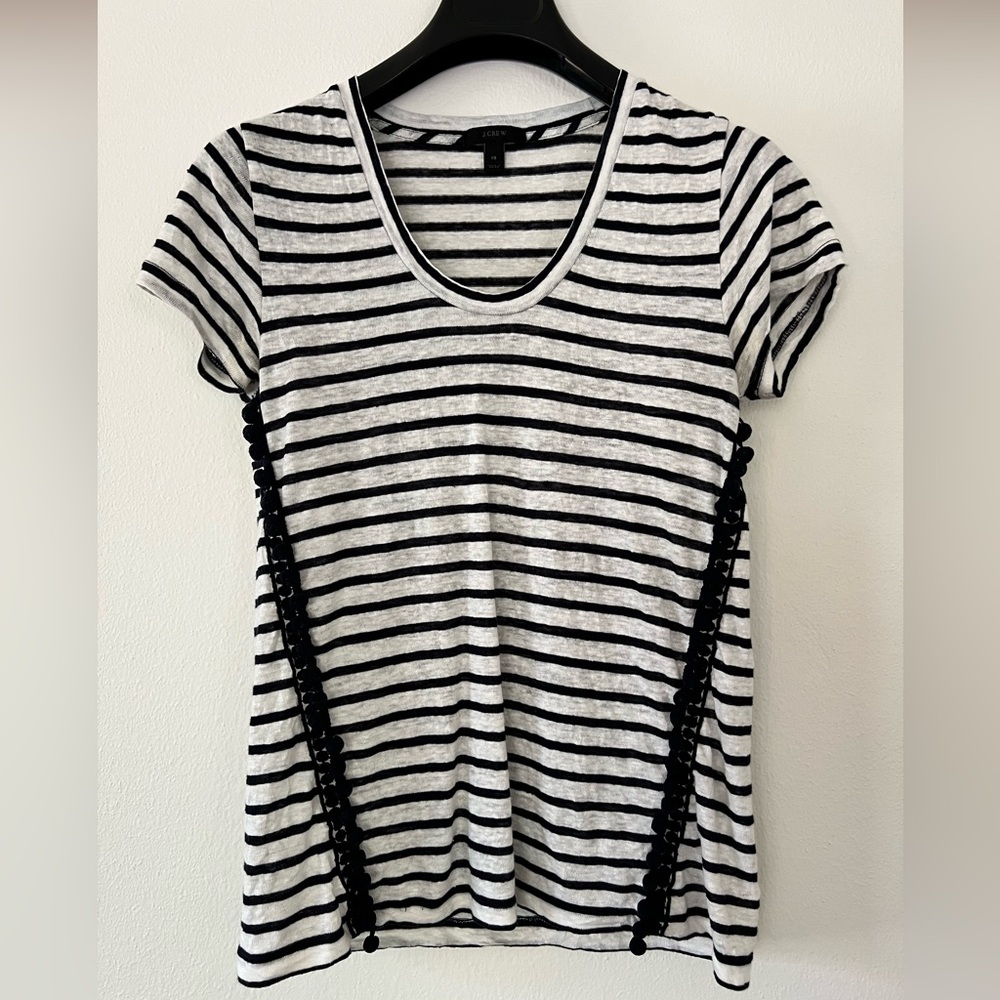 Nautical stripe lightweight knit short sleeve - J. Crew